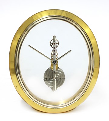 Lot 522 - A Jaeger-LeCoultre 'Ovale' desk clock