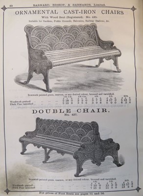 Lot 16 - A cast iron bench
