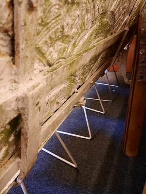 Lot 16 - A cast iron bench