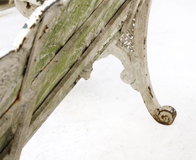 Lot 16 - A cast iron bench