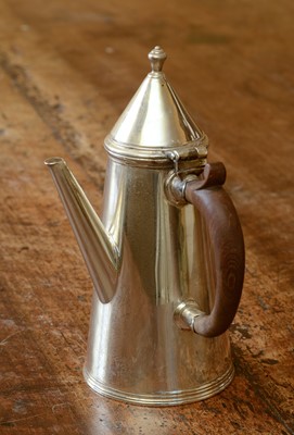 Lot 241 - A George V silver coffee pot