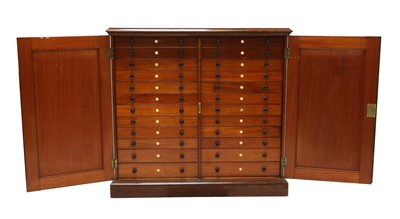 Lot 333 - A large Victorian mahogany collector's cabinet