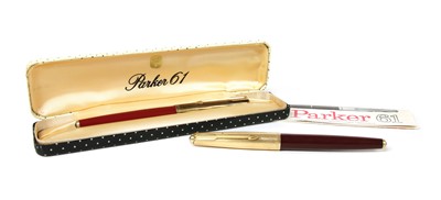 Lot 144 - A Parker 61 fountain pen