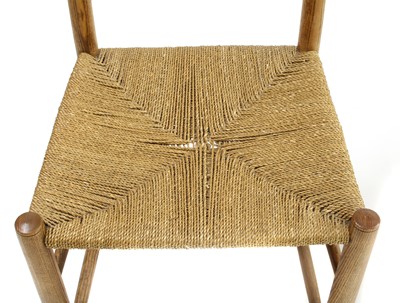 Lot 106 - Five ash ladderback chairs