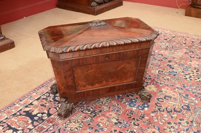 Lot 157 - A William IV mahogany wine cooler