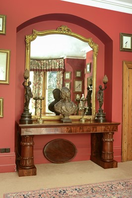 Lot 173 - A large Irish William IV mahogany serving table