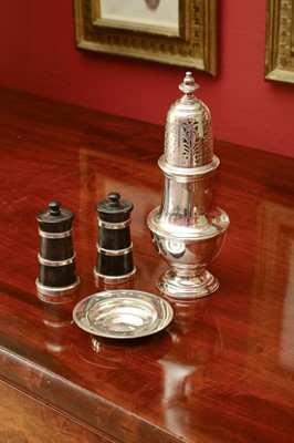 Lot 146 - A George IV silver sugar caster