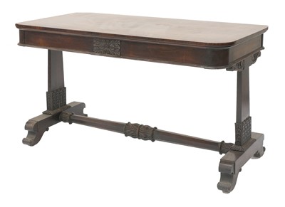 Lot 396 - A late Regency rosewood centre table