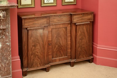 Lot 131 - A George IV mahogany sideboard