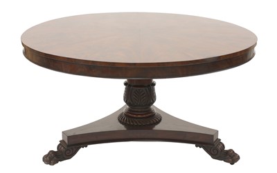 Lot 484 - A large Regency circular mahogany pedestal table