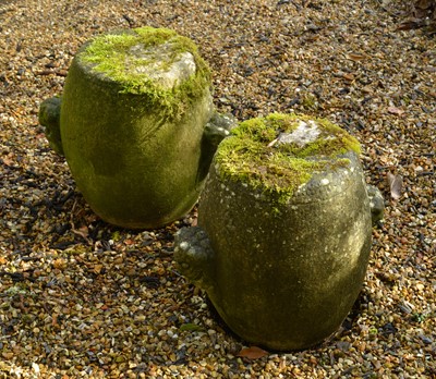 Lot 456 - A pair of Chinese carved stone garden seats