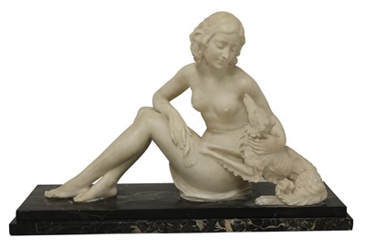 Lot 196 - An Art Deco marble centrepiece