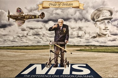 Lot 117 - 'Pride of Britain' print on canvas