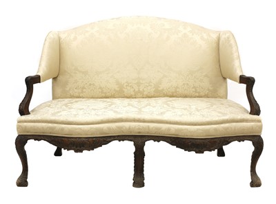 Lot 246 - A Continental carved settee