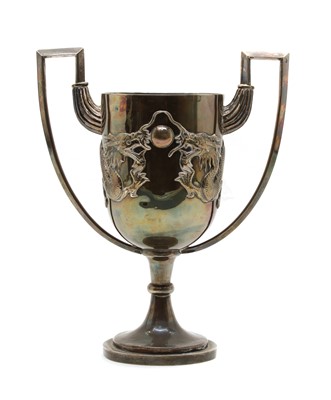 Lot 20 - A Chinese silver trophy cup