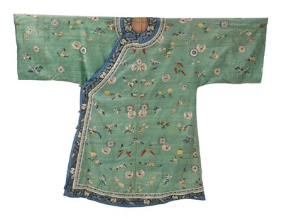 Lot 186 - A Chinese embroidered kesi robe