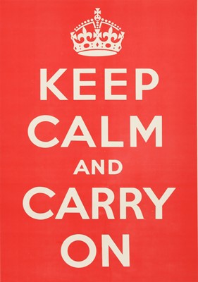 Lot 140 - 'KEEP CALM AND CARRY ON'