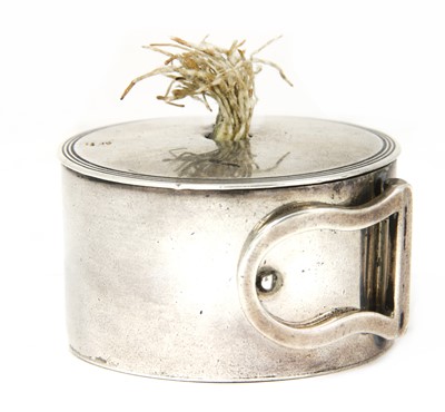 Lot 17 - A George III silver bougie box