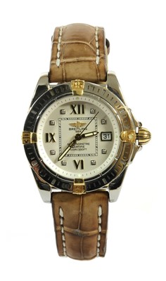 Lot 270 - A ladies' stainless steel Breitling 'Lady Cockpit' quartz strap watch, c.2006