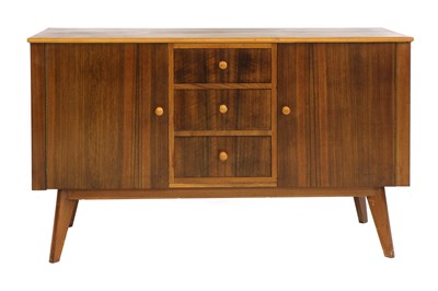 Lot 267 - A 'Cumbrae' walnut and sycamore sideboard