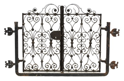 Lot 951 - An ornate Italian iron window grille