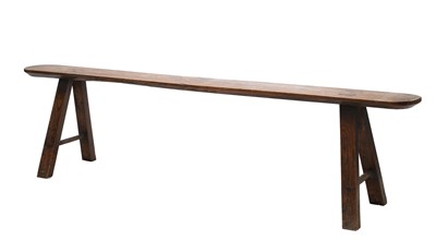 Lot 367 - An elm bench