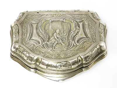 Lot 27 - A Dutch silver box