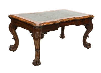 Lot 140 - A goncalo alves library table