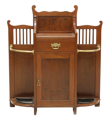 Lot 305 - A mahogany hall stand by James Shoolbred & Co