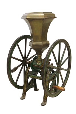 Lot 268 - A large coffee grinder by Parnell & Sons