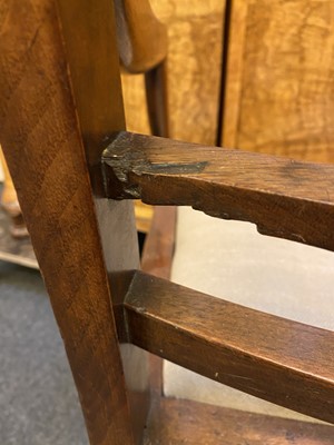 Lot 44 - A set of twelve Arts and Crafts walnut chairs