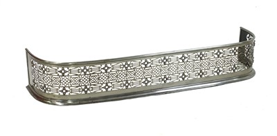 Lot 290 - A George III Irish cut steel fire fender