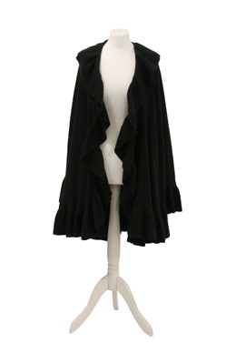 Lot 135 - A Christian Dior black large wrap