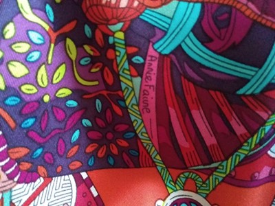 Lot 128 - An Hermès large silk scarf