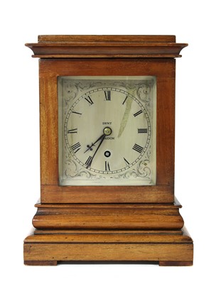 Lot 124 - A mahogany library timepiece