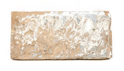 Lot 92 - A stoneware relief