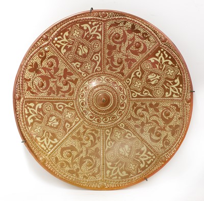 Lot 393 - An Hispano-Moresque lustre charger