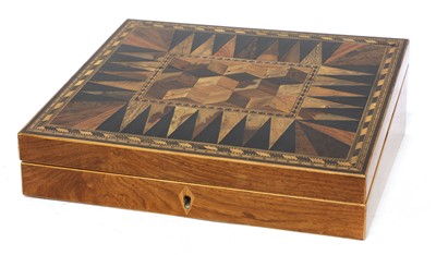 Lot 446 - A Tunbridgeware writing slope