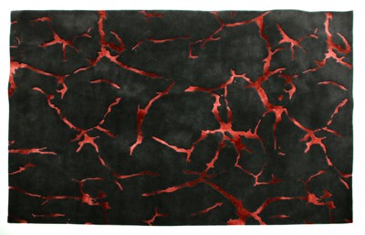 Lot 612 - A contemporary grey and pink rug