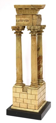 Lot 100 - An Italian grand tour giallo antico marble souvenir