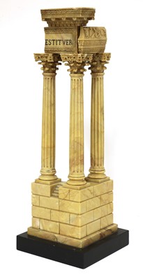 Lot 94 - An Italian grand tour giallo antico marble souvenir