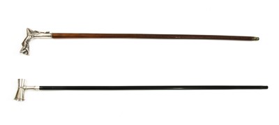 Lot 497 - Two reproduction walking sticks
