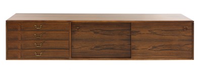 Lot 521 - A rosewood wall cabinet