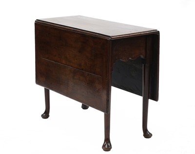 Lot 371 - A yew wood drop-leaf supper table