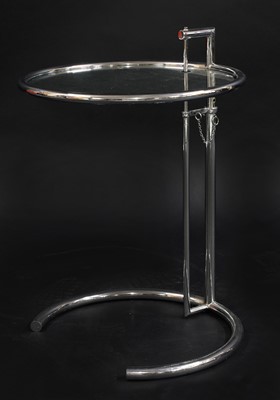 Lot 539 - An Eileen Grey chrome side table
