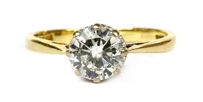 Lot 146 - An 18ct gold single stone diamond ring