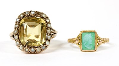 Lot 197 - Two gold rings