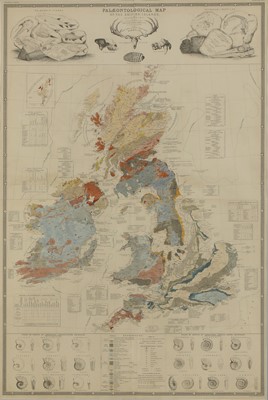 Lot 905 - 'Palaeontological map of the British Islands'
