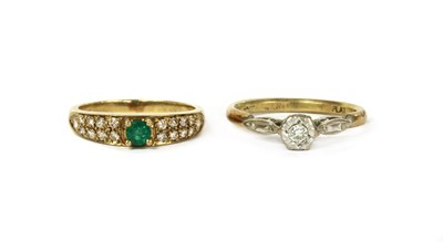 Lot 175 - An 18ct gold single stone diamond ring