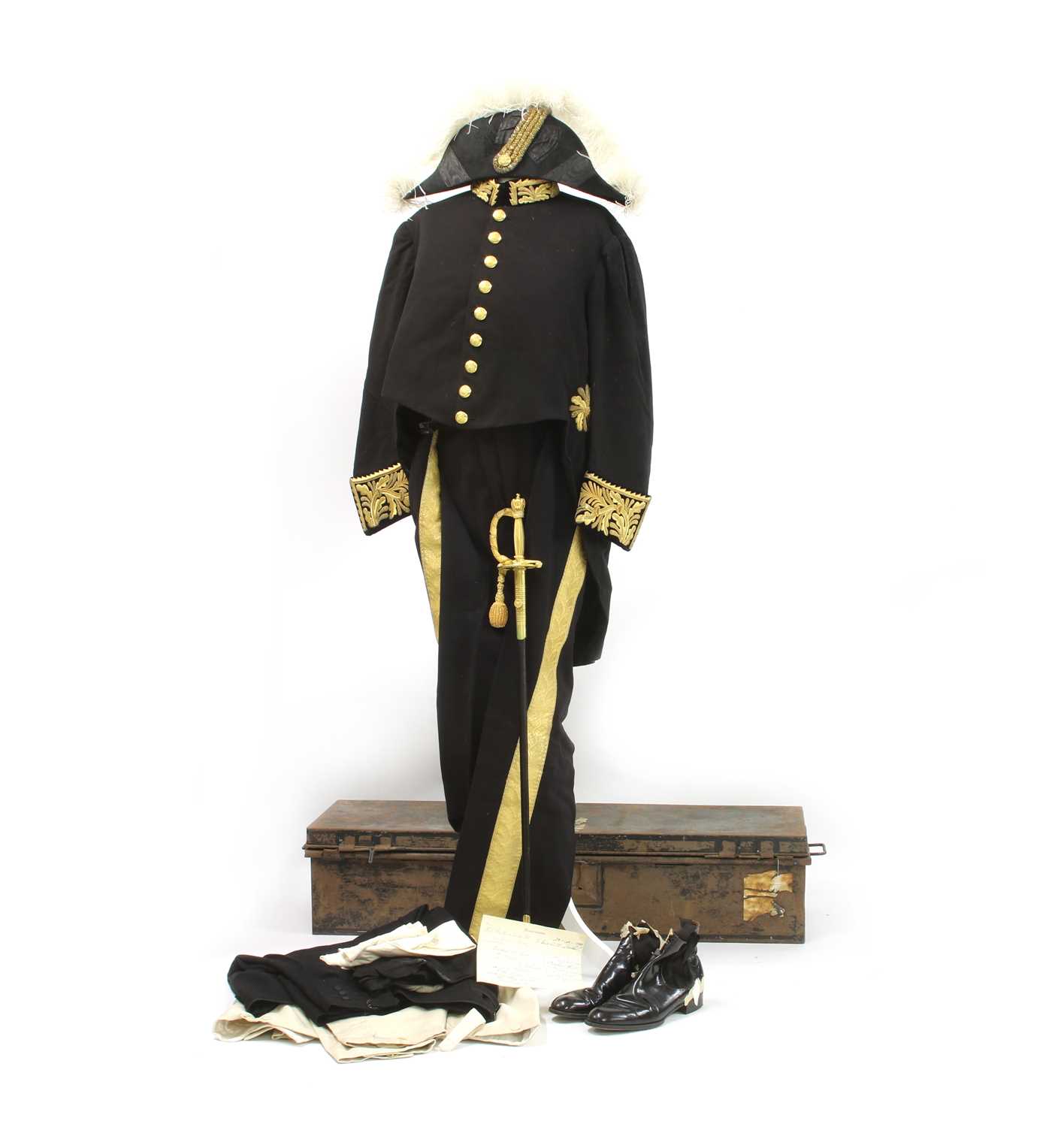 Lot 2 - A Diplomatic Corps uniform, belonging to Dadiba Merwanji Dalal (1870-1941)
